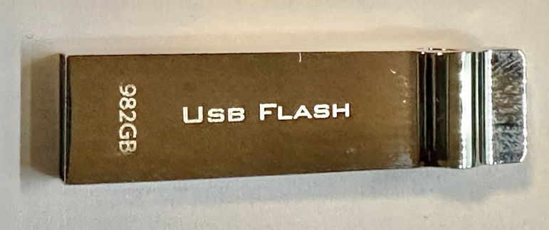 Der bestellte USB-Stick