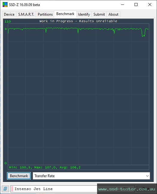 SSD-Z TEST: Intenso Jet Line 256GB