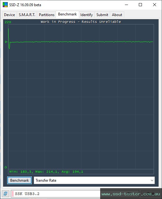 SSD-Z TEST: SSK FD002 256GB