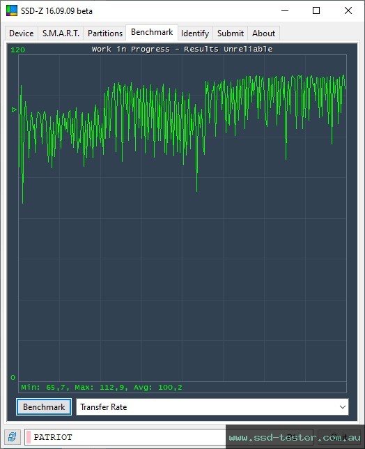 SSD-Z TEST: Patriot Xporter 3 128GB