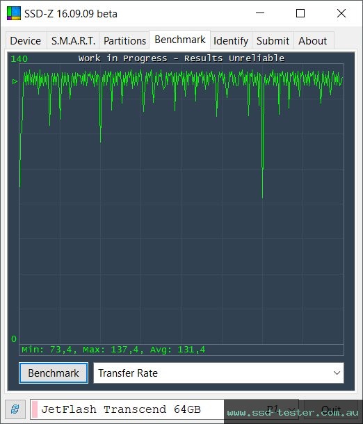 SSD-Z TEST: Transcend JetFlash 760 64GB