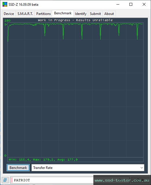 SSD-Z TEST: Patriot Xporter X550 512GB