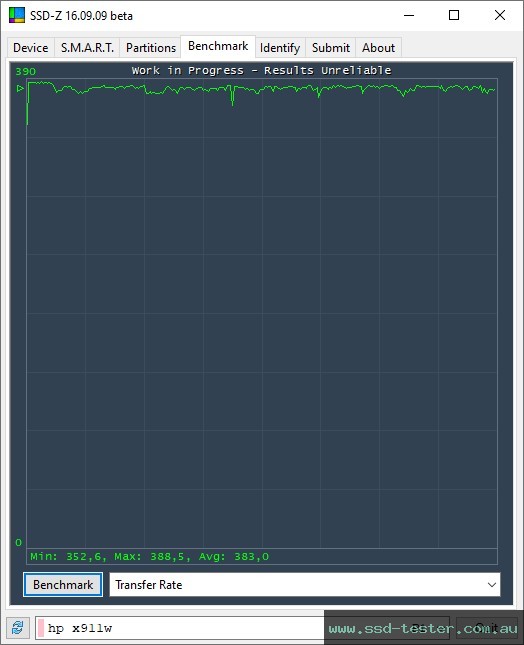 SSD-Z TEST: HP x911w 256GB