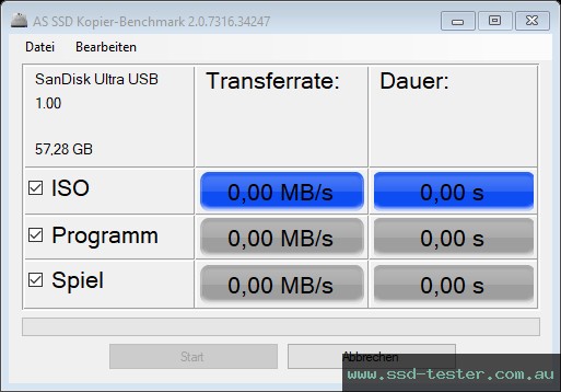 AS SSD TEST: SanDisk Ultra Type-C 64GB