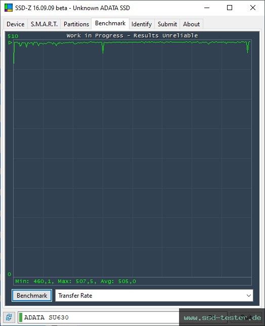 SSD-Z TEST: ADATA Ultimate SU630 480GB