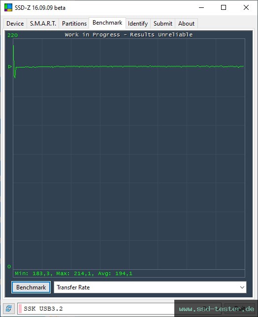 SSD-Z TEST: SSK FD002 256GB