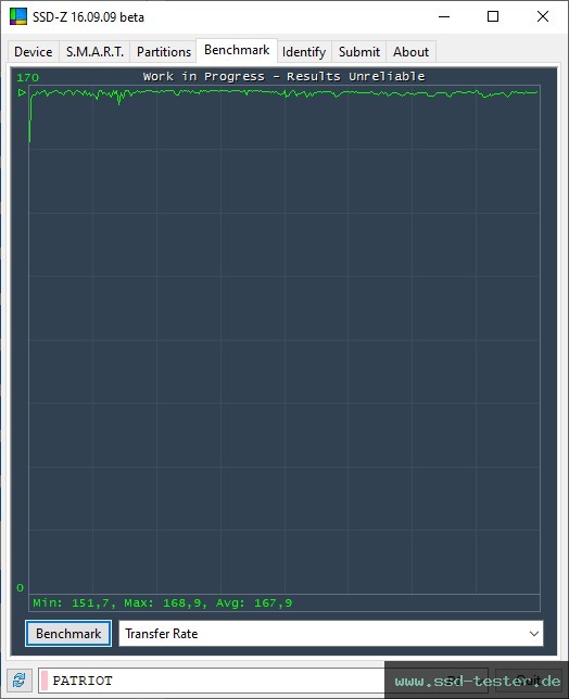 SSD-Z TEST: Patriot Xporter Core 32GB