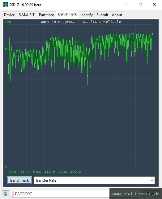 SSD-Z TEST: Patriot Xporter 3 128GB