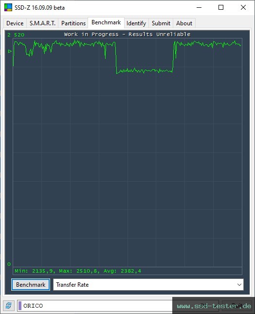 SSD-Z TEST: ORICO J-10 1TB