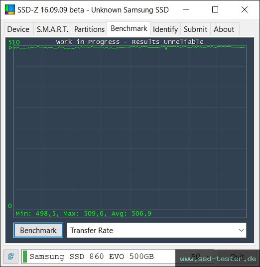 SSD-Z TEST: Samsung 860 EVO 500GB