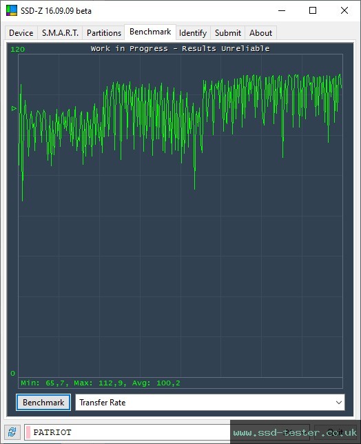 SSD-Z TEST: Patriot Xporter 3 128GB