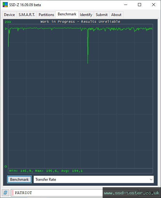 SSD-Z TEST: Patriot Xporter 3 256GB
