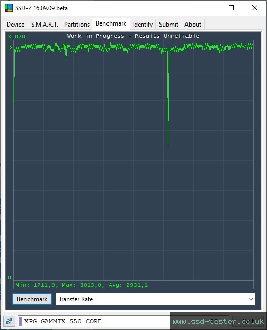 SSD-Z TEST: ADATA XPG Gammix S50 Core 500GB