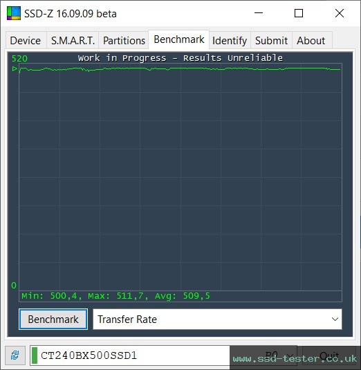 SSD-Z TEST: Crucial BX500 240GB