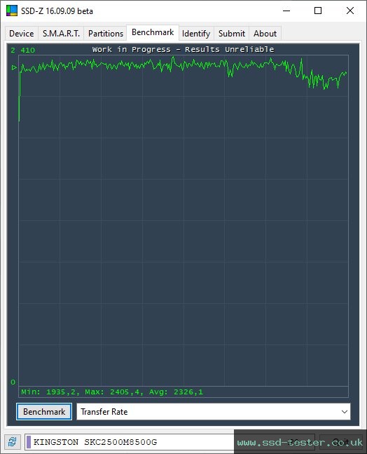 SSD-Z TEST: Kingston KC2500 500GB