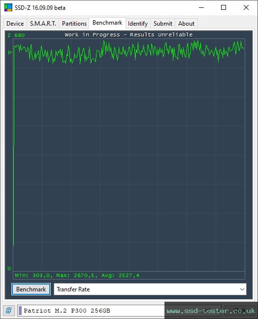 SSD-Z TEST: Patriot P300 256GB