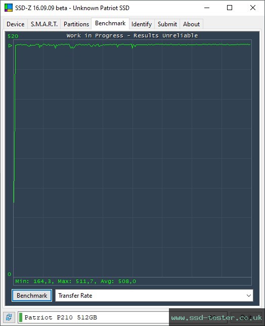 SSD-Z TEST: Patriot P210 512GB