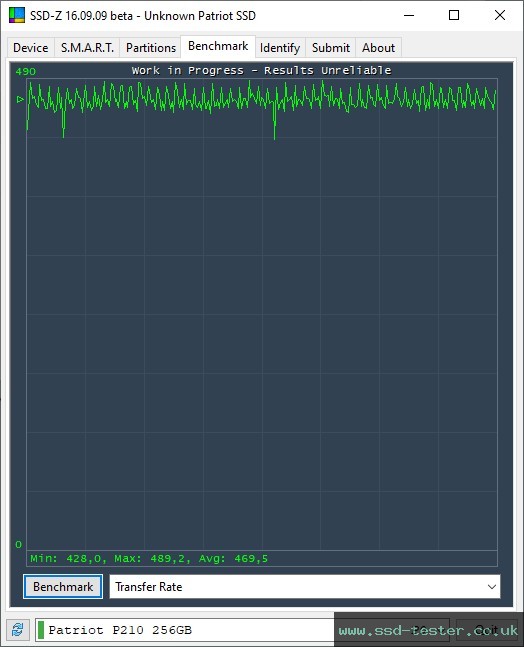 SSD-Z TEST: Patriot P210 256GB