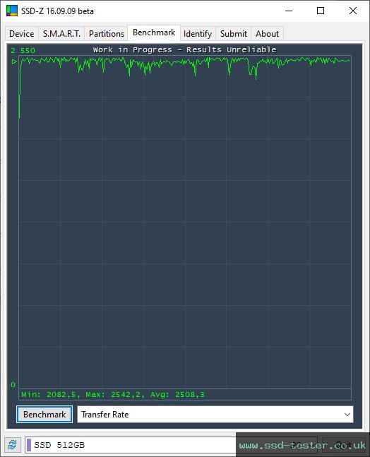 SSD-Z TEST: MediaRange MR1031 512GB
