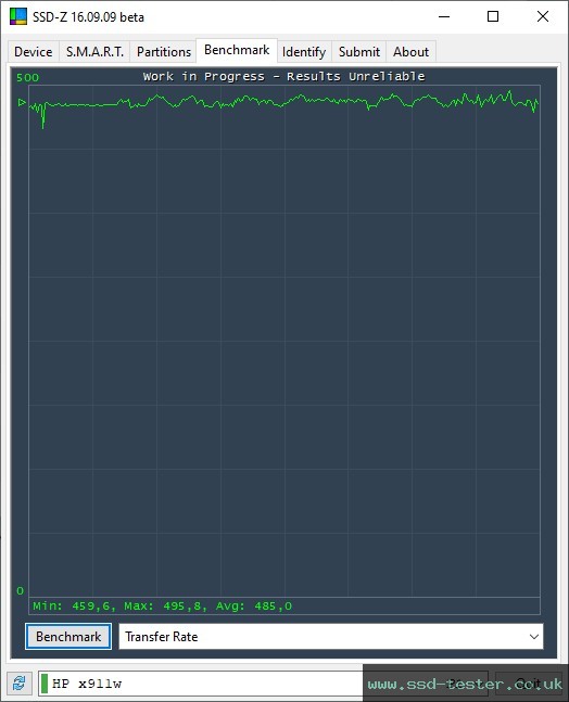 SSD-Z TEST: HP x911w 128GB