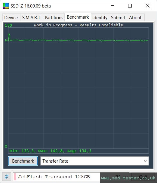 SSD-Z TEST: Transcend JetFlash 810 128GB